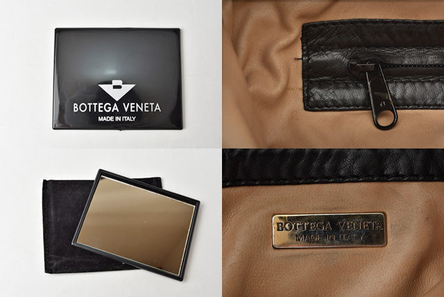 Bottega Veneta Leather Shoulder/Messenger Bag Black