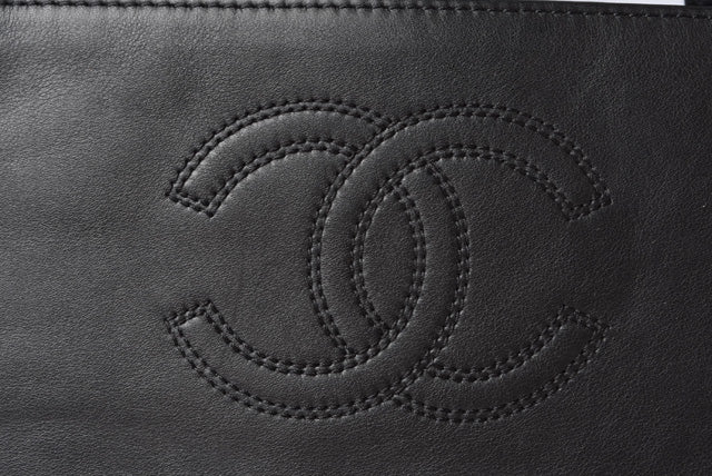 Chanel Lamb Leather Shoulder/Handbag A4 Coco Mark Black