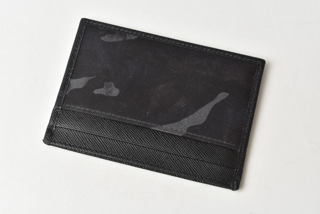 Prada Card Case 2M1149 Black/Dark Blue in Great Condition