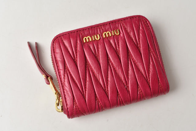 Miu Miu Nappa Lambskin Coin/Card Case 5M0268