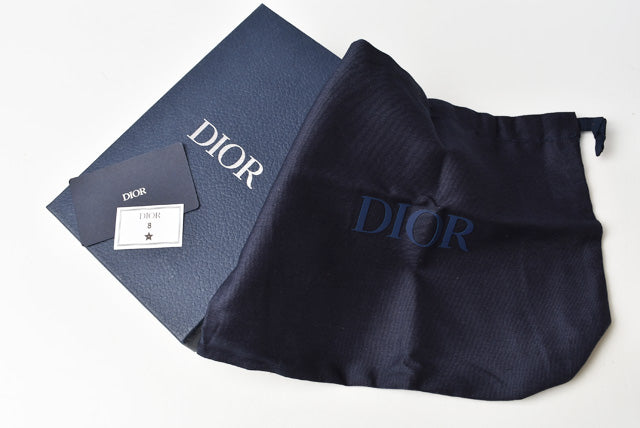 Dior Leather Long Wallet Black in Excellent Condition