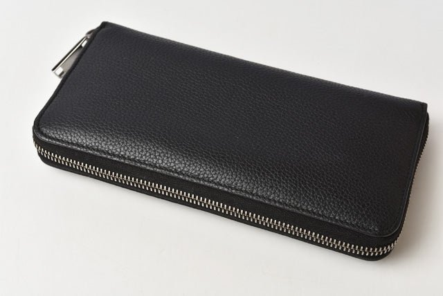 Dior Leather Long Wallet Black in Excellent Condition