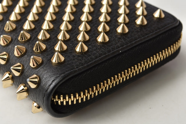 Christian Louboutin Panettone Zipped Long Wallet Black/Gold