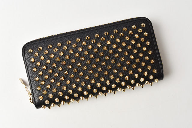 Christian Louboutin Panettone Zipped Long Wallet Black/Gold