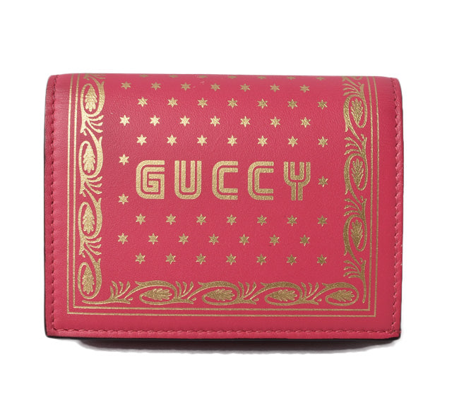 Gucci Leather Mini Wallet/Coin Case GUCCY SEGA Collaboration in Pristine Condition