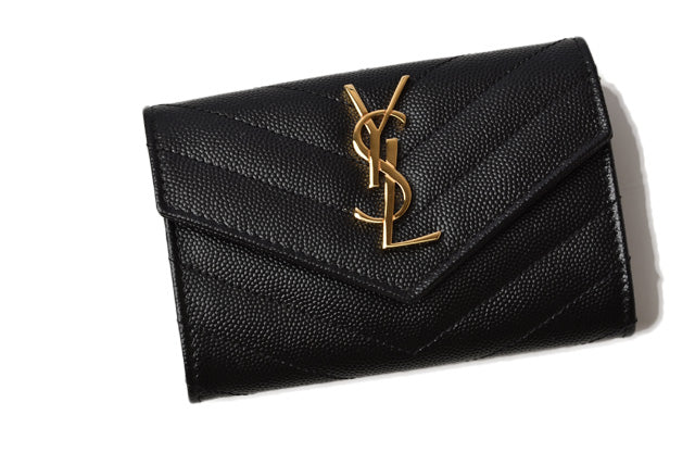 Saint Laurent Mini Wallet Card Case Black in Pristine Condition