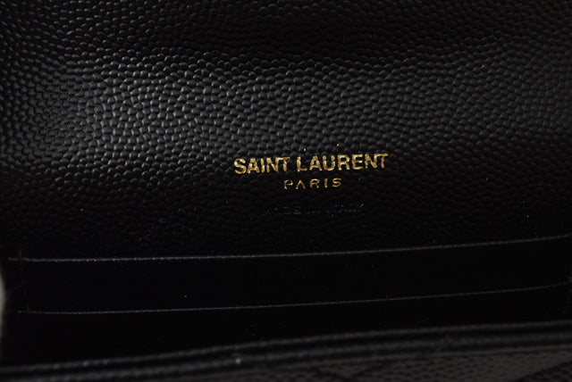 Saint Laurent Mini Wallet Card Case Black in Pristine Condition