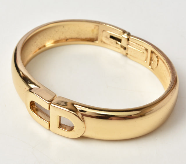 Christian Dior Gold Vintage Bracelet/Bangle 17cm in Great Condition