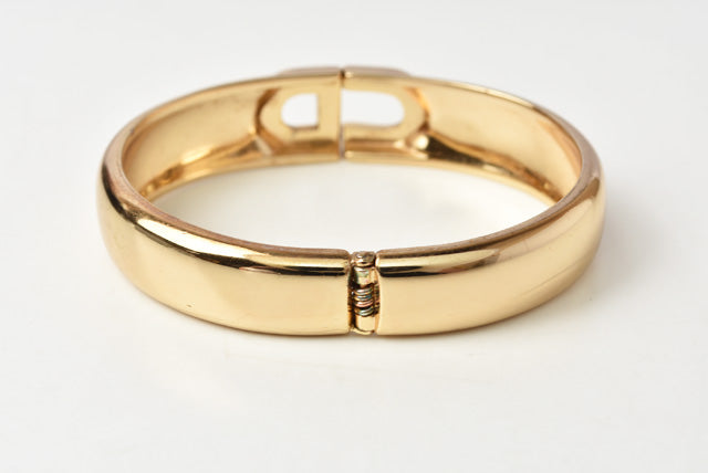 Christian Dior Gold Vintage Bracelet/Bangle 17cm in Great Condition