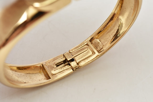 Christian Dior Gold Vintage Bracelet/Bangle 17cm in Great Condition