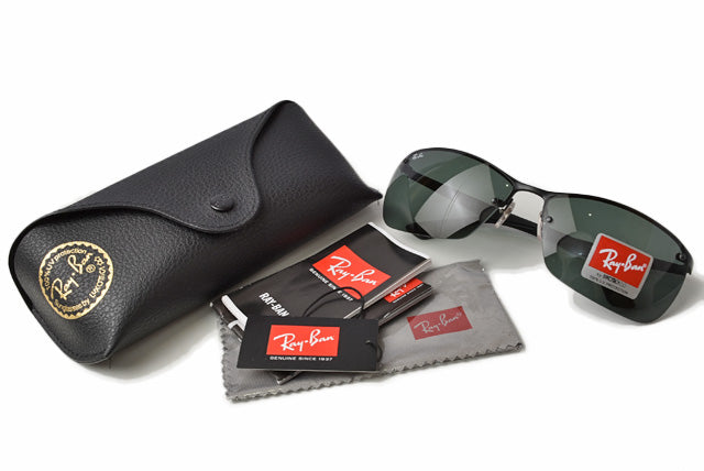 Ray-Ban RB3550 006/71 Sunglasses Plastic Nickel Copper Alloy 64□15 in Excellent Condition