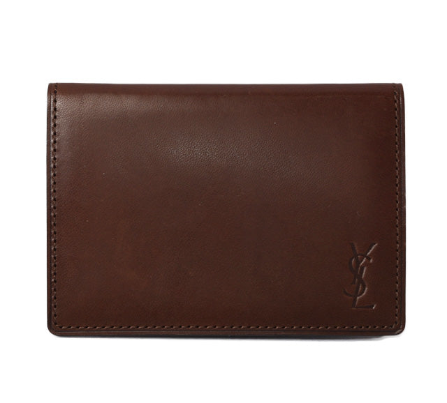 Yves Saint Laurent Leather Card Case/Pass Case