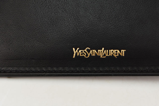 Yves Saint Laurent Leather Card Case/Pass Case in Excellent Condition