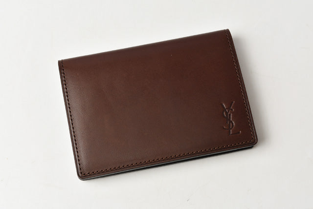 Yves Saint Laurent Leather Card Case/Pass Case in Excellent Condition