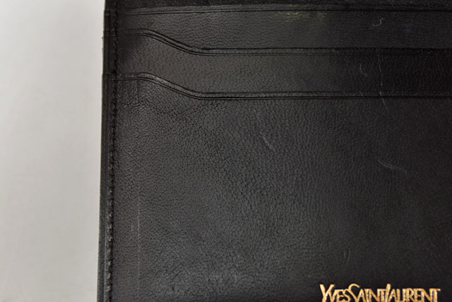 Yves Saint Laurent Leather Card Case/Pass Case