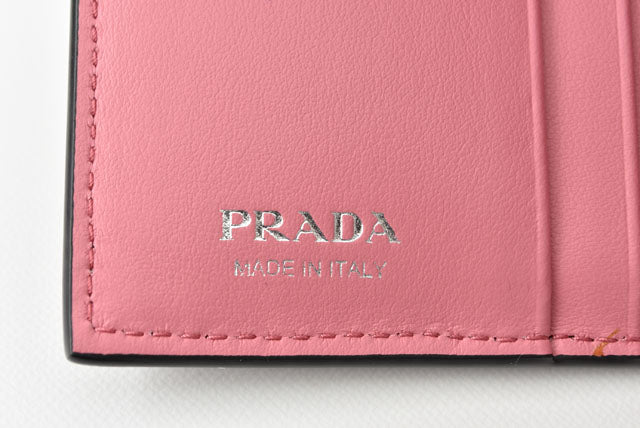 Prada Leather Mini Wallet 1MV204 in Pristine Condition