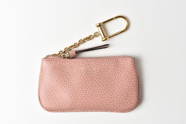 Gucci Leather Key Case/Coin Case with Key Ring, Light Pink in Great Condition