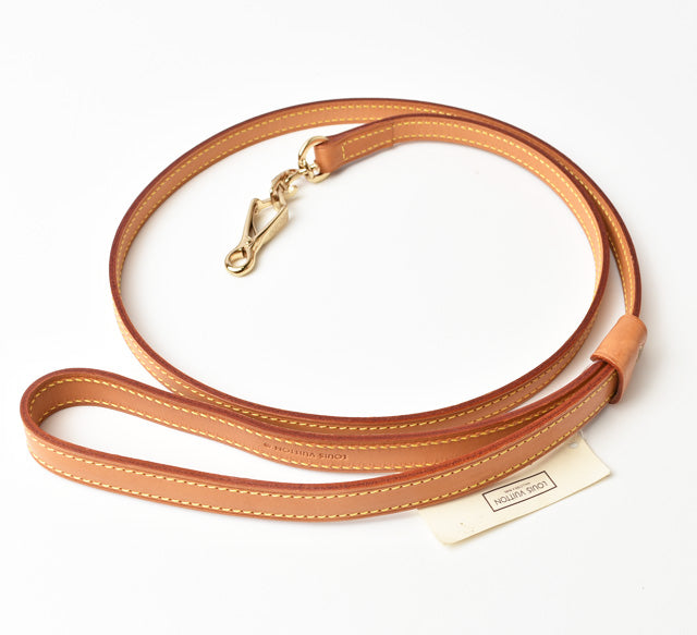 Louis Vuitton Leather Medium Dog Leash Baxter MM Pet Accessories M58051 in Pristine Condition