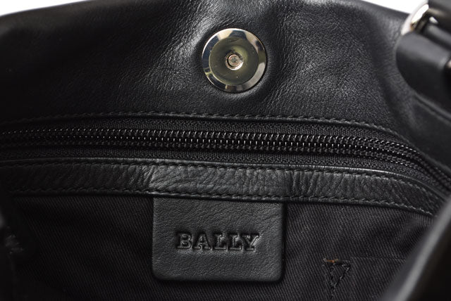 Bally Calf Leather Shoulder/Messenger Bag Black