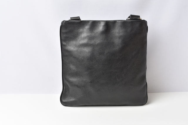 Bally Calf Leather Shoulder/Messenger Bag Black