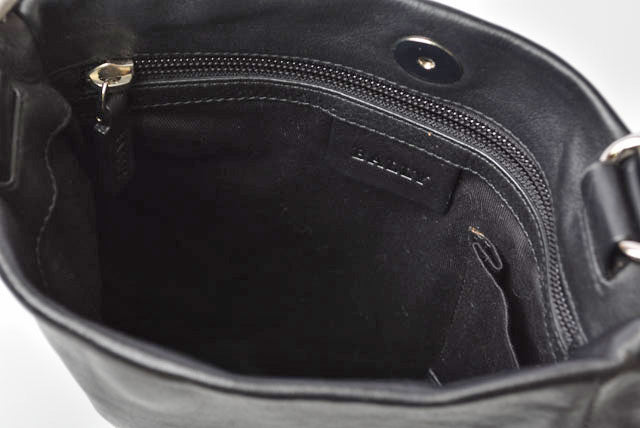 Bally Calf Leather Shoulder/Messenger Bag Black