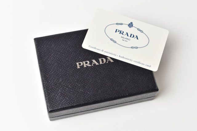 Prada Embossed Leather Key Case/Key Holder 1PG222