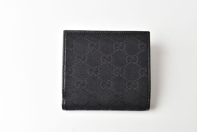 Gucci GG Canvas Bifold Mini Wallet 154205 in Excellent Condition