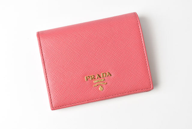 Prada Saffiano Leather Folding Wallet 1MV204 in Pristine Condition