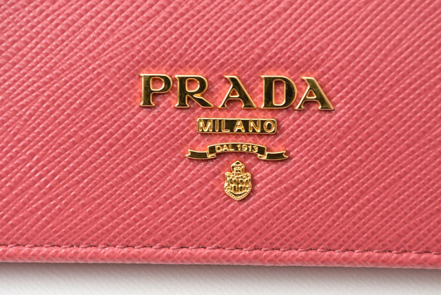 Prada Saffiano Leather Folding Wallet 1MV204