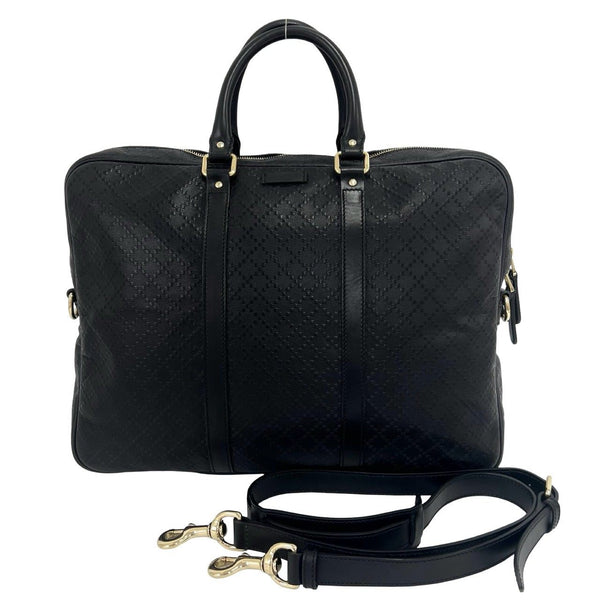 Gucci Diamante Leather 2way Briefcase