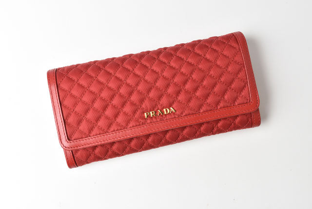 Prada Nylon Quilted Long Wallet 1M1132