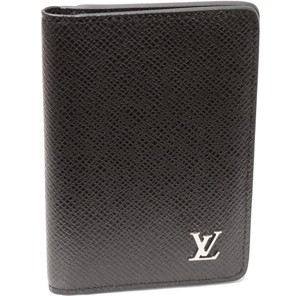 Louis Vuitton Taiga Bifold Card Case M30283 in Pristine Condition