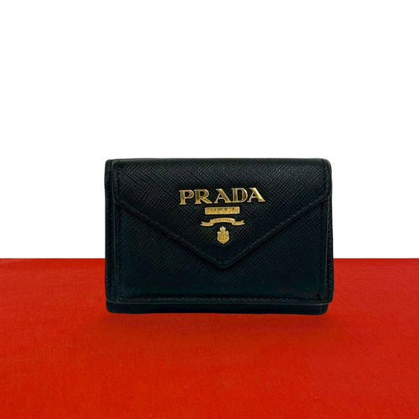Prada Saffiano Leather Trifold Wallet