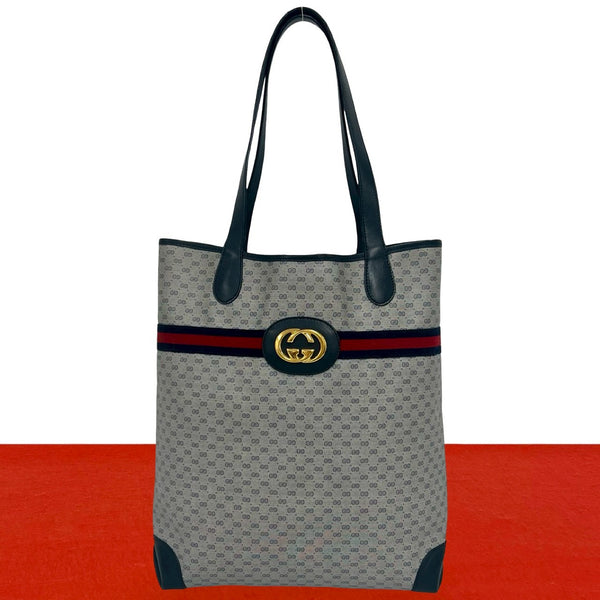 Gucci GG Leather Tote Bag