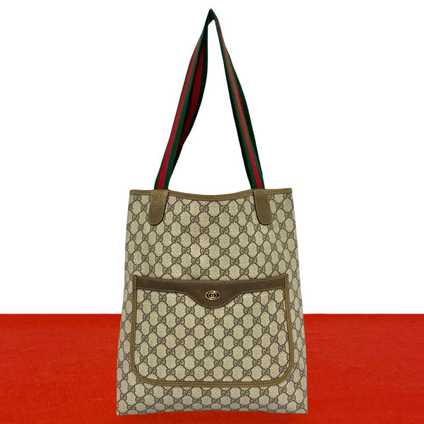 Gucci GG PVC Leather Tote Bag