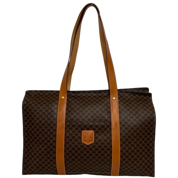 Celine Macadam Leather Tote Bag