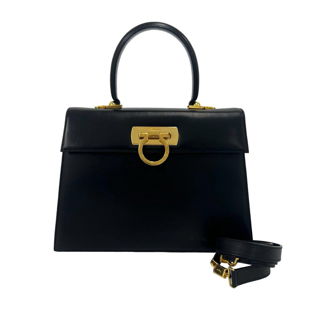 Salvatore Ferragamo Gancini Calf 2way Bag