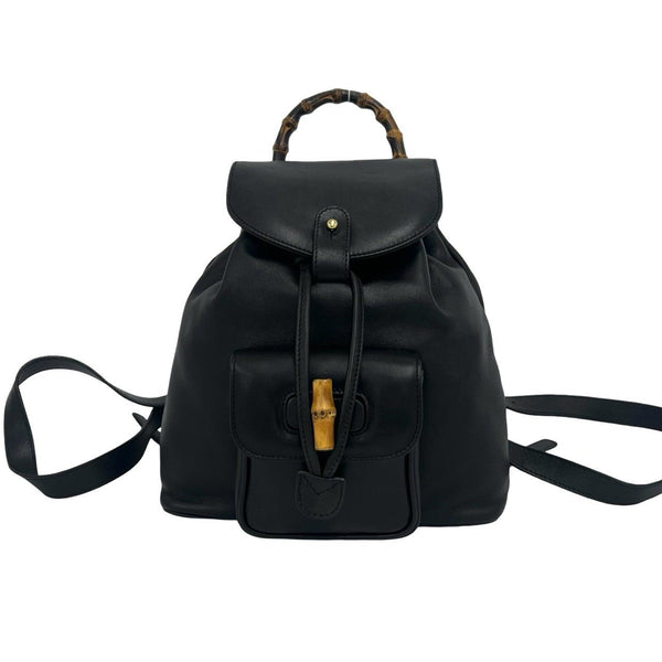 Gucci Bamboo Leather Backpack