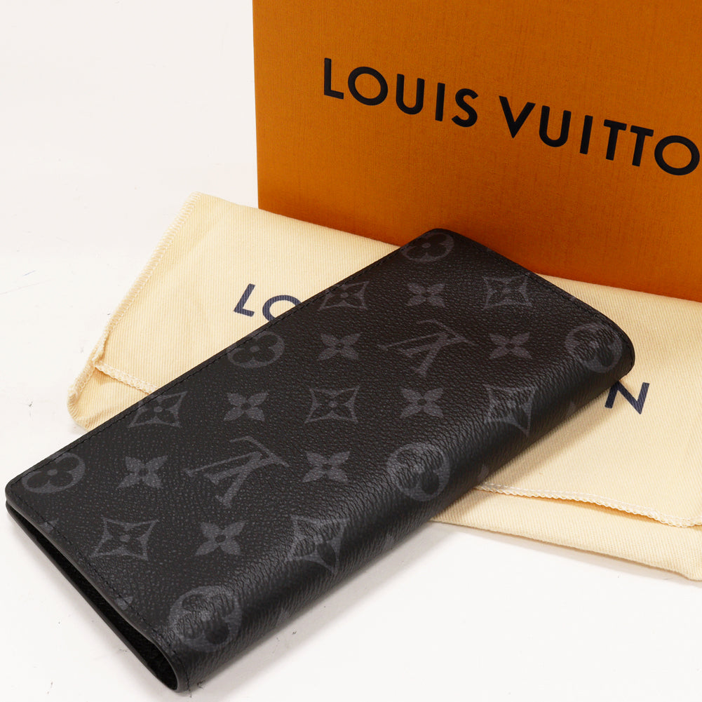 Louis Vuitton Monogram Canvas Portefeuille Brazza Long Wallet M61697 in Pristine Condition