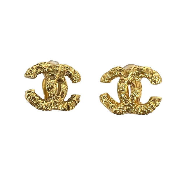 Chanel Relief Motif Earrings