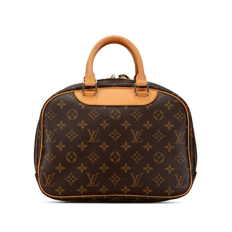 Louis Vuitton Monogram Trouville Handbag M42228 Brown PVC Leather