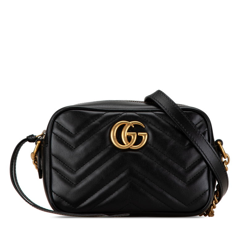 Gucci GG Marmont Quilted Leather Mini Shoulder Bag 448065 in Great Condition