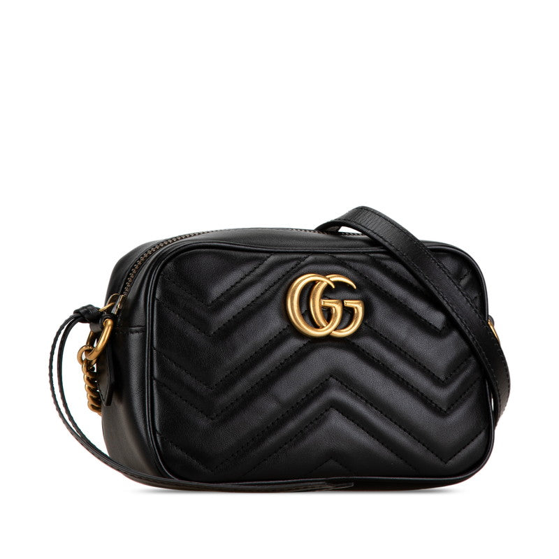 Gucci GG Marmont Quilted Leather Mini Shoulder Bag 448065 in Great Condition