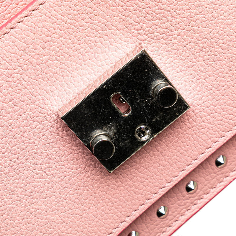 MCM Pink Leather Studded 2WAY Handbag