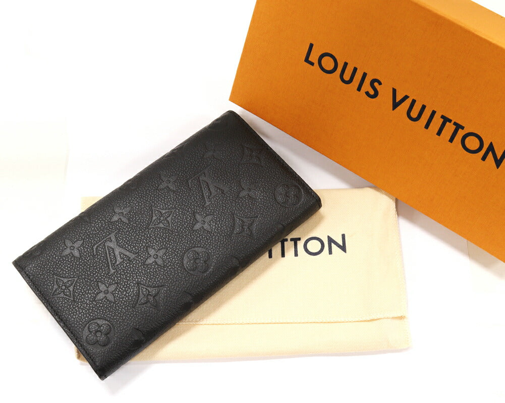 Louis Vuitton Monogram Empreinte Zip Wallet Noir