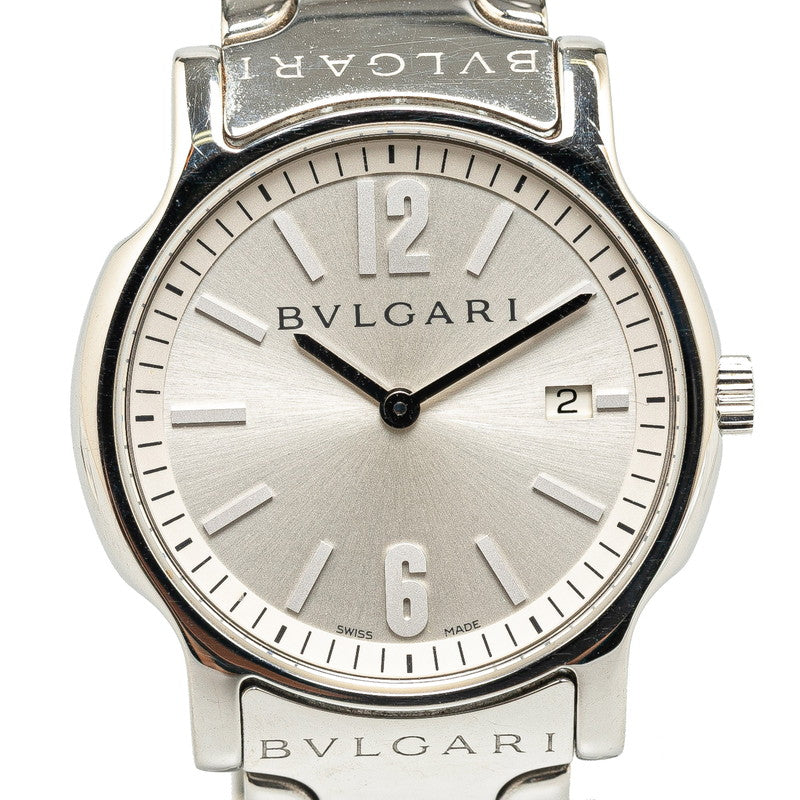 Bvlgari Solo Tempo Quartz Watch ST35S Stainless Steel in Very Good Condition