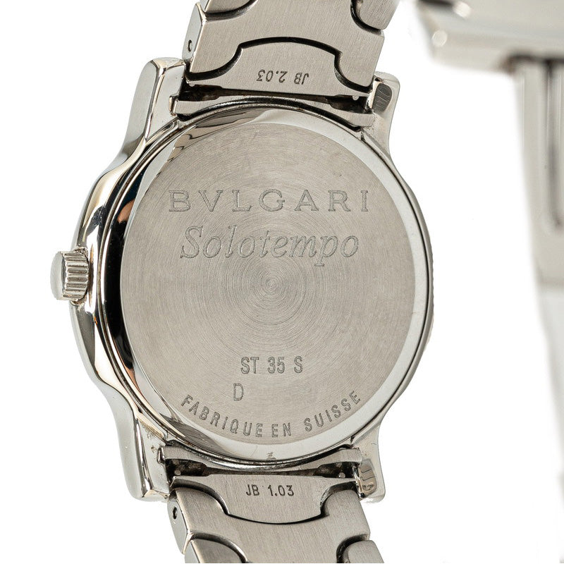 Bvlgari Solo Tempo Quartz Watch ST35S Stainless Steel