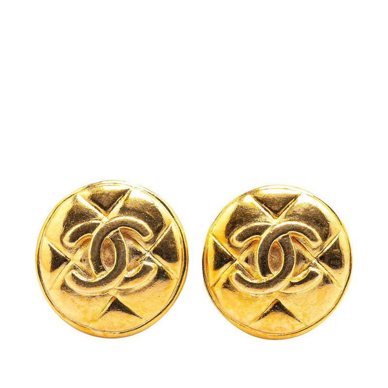 Chanel Coco Mark Gold Earrings