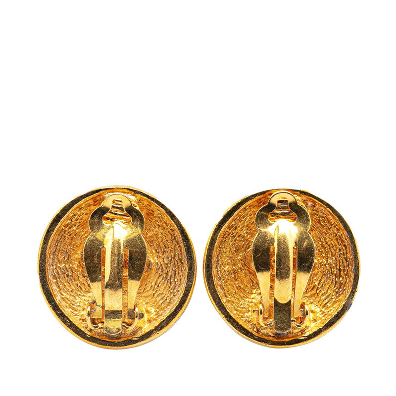 Chanel Coco Mark Gold Earrings