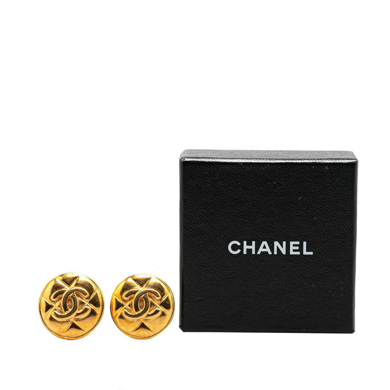 Chanel Coco Mark Gold Earrings